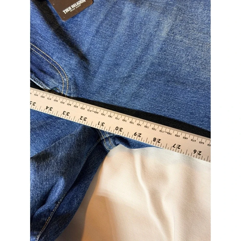 True Religion Rocco Relaxed Skinny Jeans Medium Blizzard Wash 700117 Mens 36x32